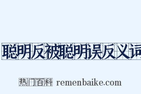 聪明反被聪明误反义词是什么意思的图片